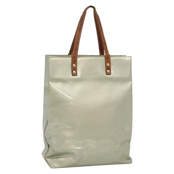 LOUIS VUITTON Monogram Vernis Reade MM Hand Bag Gris M91142 - Picture 1 of 16